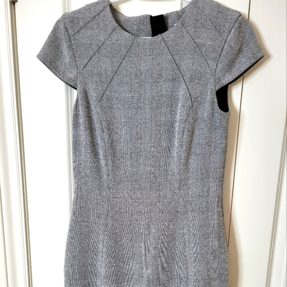 H&M grey textured dress